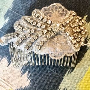 Silver Bridal Hair Comb